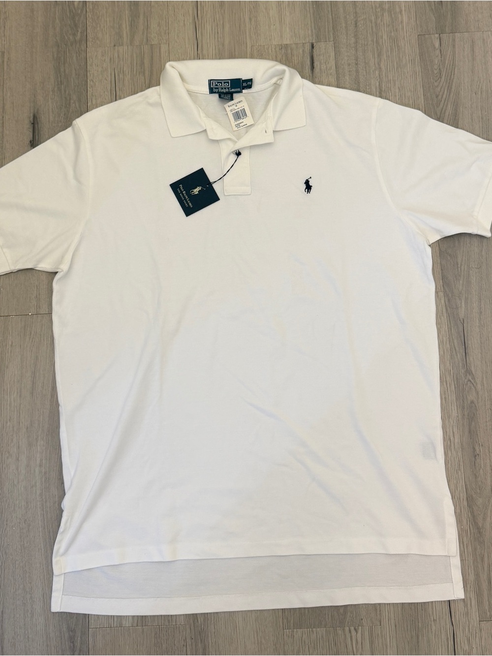 Ralph Lauren White Men’s Polo with Navy Pony